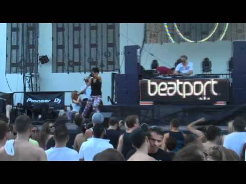 MOGUAI feat. SOFI performing 'Beat of the Drum' at Beatport Poolparty