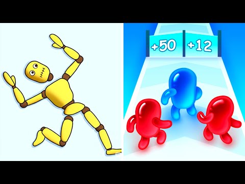 Kick & Break vs Join Blob Clash 3D 🥋💥🫧⚔️ Max Levels Gameplay Walkthrough (Android iOS) FDE4H4