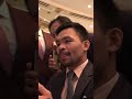 🔥Manny Pacquio Reveals his Favorite Boxers‼️👀#mannypacquiao  #boxer #shortvideo