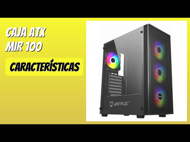Vídeo relacionado con UNYKAch Caja ATX Revelat Black con Capacidad para Tarjetas Gráficas de hasta 425 mm y Refrigeración Líquida de hasta 360 mm