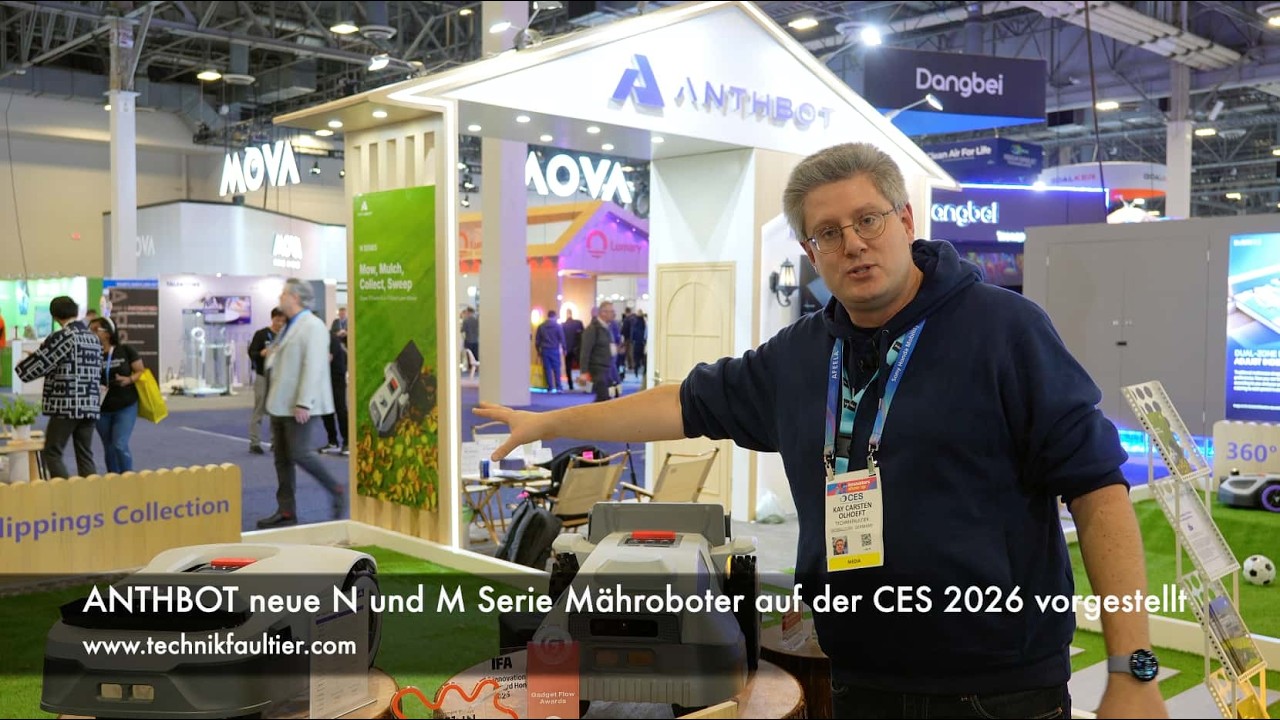 ANTHBOT N & M Serie: RTK & 360° LiDAR Dual-Vision-Navigation – N8 mit 4-in-1-Grasauffangbehälter