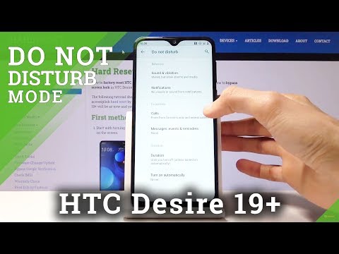 How to Switch On Do Not Disturb Mode in HTC Desire 19+ - Silent Mode