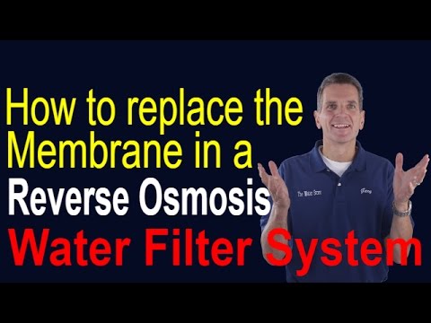 How to Replace the Membrane in a Reverse Osmosis Water Filter System