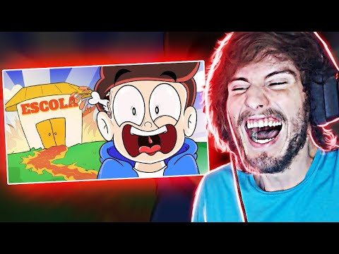 O DIA QUE FIZ O PIOR MACHUCADO DA MINHA VIDA NA ESCOLA (animação) - Os Twinz | React