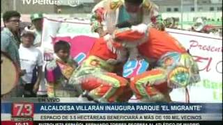 preview picture of video 'Parque “El Migrante” fue inaugurado: Beneficiará a La Victoria El Agustino y Cercado'