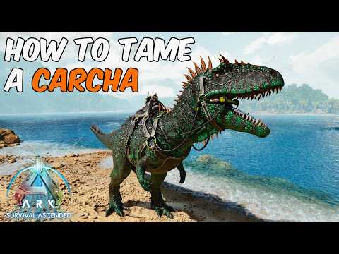 How To Tame a Carcharodontosaurus in ARK Survival Ascended + Full Ability Guide