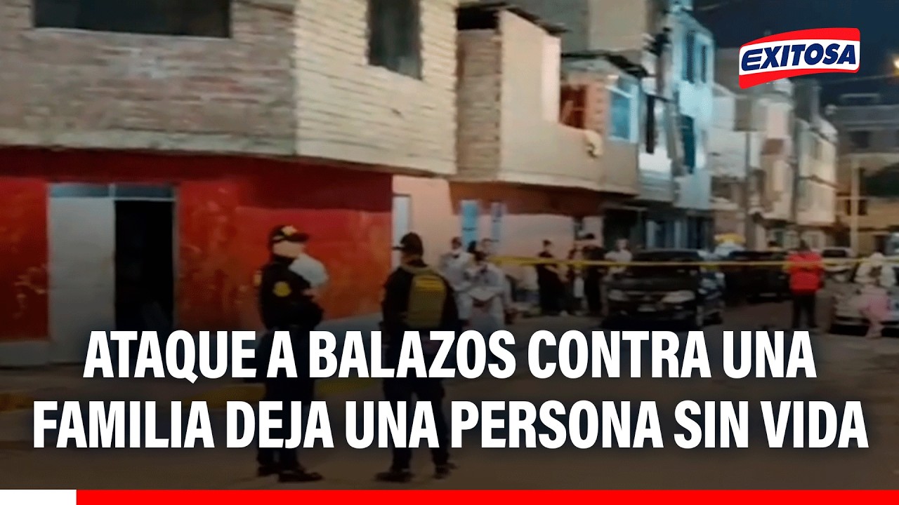 🔴🔵 Ataque a balazos contra una familia deja una persona sin vida y tres heridos