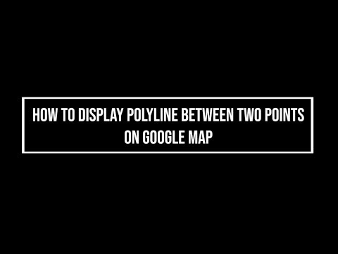 How to draw polyline between two points on google maps...