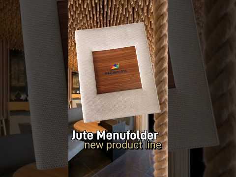 jute menu folders for restaurants