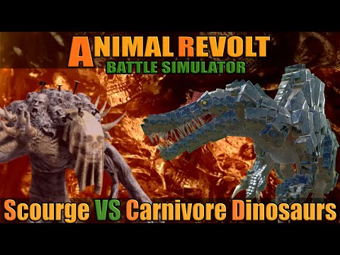 Scourge vs Carnivore Dinosaurs - Animal Revolt Battle Simulator