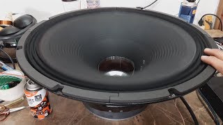 Reparando un ch1ng0 de bocinas de 18 pulgadas en la cuarentona!!!!