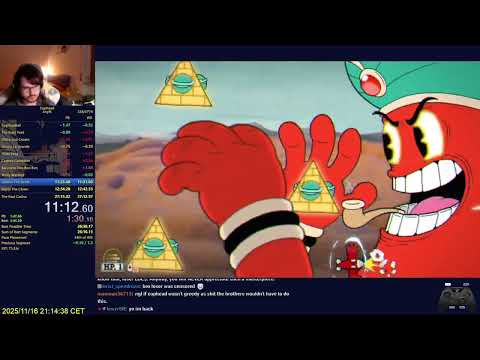 Cuphead Any% 1.1+ Speedrun in 27:12.74