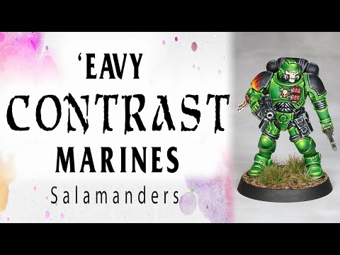 'Eavy Contrast Marines - Salamanders
