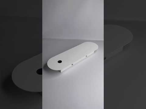 Стельове кріплення під блок живлення біле 370 мм з отвором 22,5 мм для неону