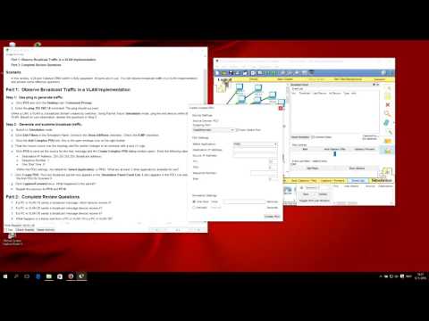 CCNA 2 packet tracer 3.1.1.5 - Who Hears the Broadcast