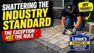 Paver Patio Install (The Exception, Not the Rule) | DIY Method Explained #lowespartner