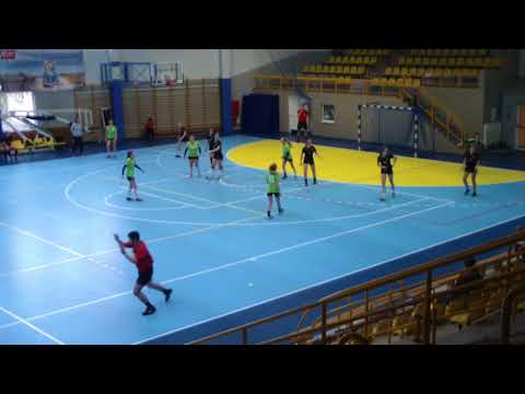 Mecz ligowy w kat  Juniorka młodsza 2001 i mł  Mts Żory Akademia Handball Ruch Chorzów 25 10 2017 cz