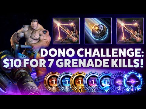 Tychus Drill - DONO CHALLENGE: $10 FOR 7 GRENADE KILLS! - Bronze 2 Grandmaster S1 2022