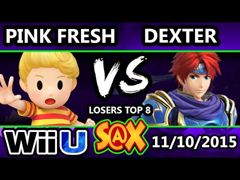 S@X 123 - Dexter (Roy) Vs. Pink Fresh (Lucas) SSb4 Losers Top 8 - Smash Wii U  - Smash 4