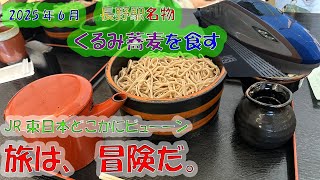 長野駅名物！くるみ蕎麦を食す　2025年6月