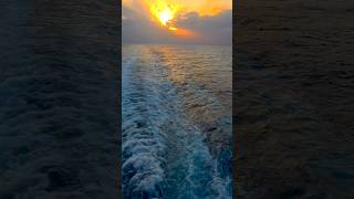 Breataking sunset on Symphony of the Seas.