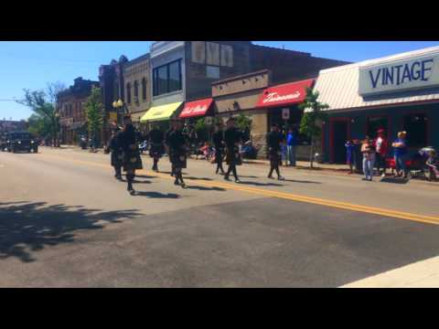 Rockford Memorial day 2017, City of Rockford Pipe Band - Bagpipes