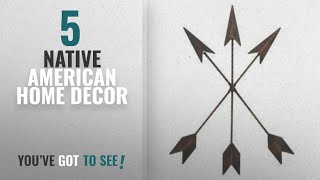 Top 10 Native American Home Decor [2018 ]: Cast Iron Native American Arrow Wall Decor