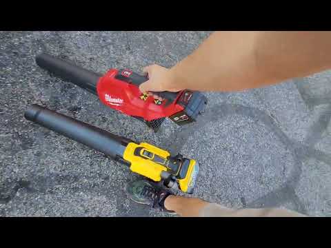 dewalt 20v Max blower vs milwaukee m18 fuel blower milwaukee vs dewalt (same in my opinion)