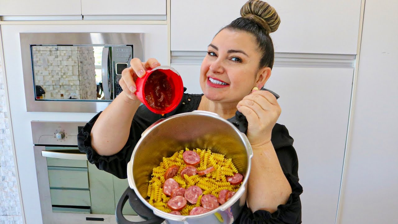 MACARRÃO CREMOSO EM 2 MINUTOS NA PANELA DE PRESSÃO