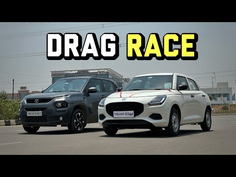 Thumbnail for Swift 2024 Vs Tata Punch Drag Race 🔥: 86 bhp vs 80 Bhp !! New Swift 2024 Vs Tata Punch 2024 !! by Tata Punch