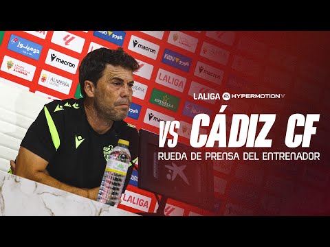 🎥 Rueda de prensa previa partido  Cádiz CF - UD Almería