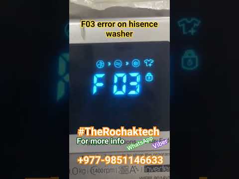 F03 error on Hisence washing // please subscribe for more videos #therochaktech #diy #washer