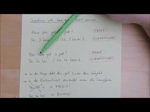 Fragen mit have got