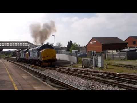 37425 and 37259 departs Bridgwater with 6M63 on 16th April 2014