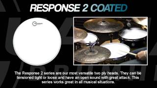 Video thumbnail for Response 2 Coated Drumheads by AquarianDrumheads
