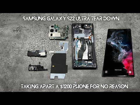 Samsung Galaxy S22 Ultra Teardown, Disassembly, Reassembly, Screen Repair, Restoration.  Is it easy?