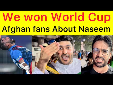 Hum ne World Cup jeet lia 🛑 Afghanistan fans reactions Outside Chennai Stadium after beat Pakistan