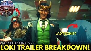 LOKI TRAILER BREAKDOWN! | Lady Loki | TVA | Hidden Details and Easter Eggs That You Missed!