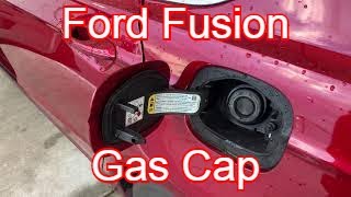 Ford Fusion - How to Open Gas Fuel Cap Door
