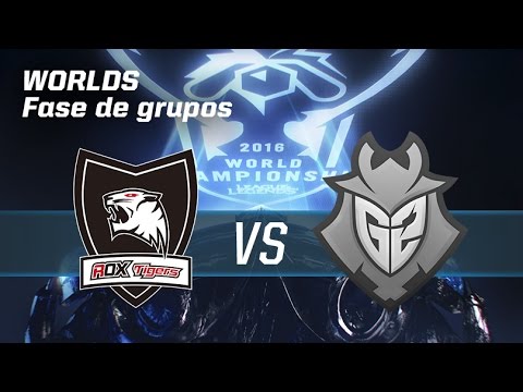 ROX TIGERS vs G2 - #worldsLVP3 - World Championship 2016 - Fase de grupos 2