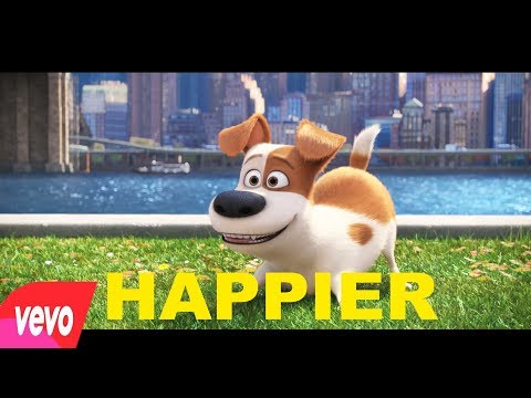 Marshmello ft Bastille - Happier Music Video (UNOFFICIAL MUSIC VIDEO) PETS 2 dog animation