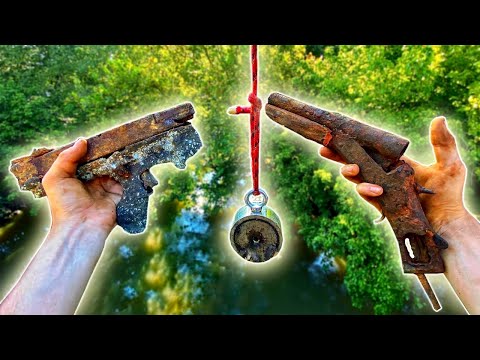 Unbelievable!! Tommy Gun, Pistol & Shotgun Found Magnet Fishing! (Police Investigate)