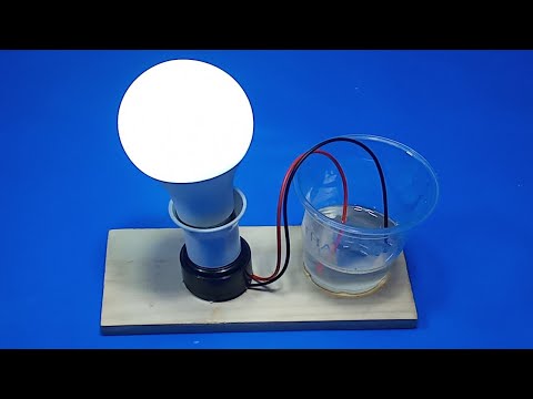 Free Energy Light Bulb with Salt Water _ Free Energy Experiment