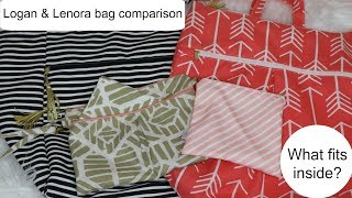 All my Logan and Lenora bags (+ what fits inside)