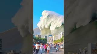 the destruction caused by a #tsunami #youtubeshorts #viralshorts #waves