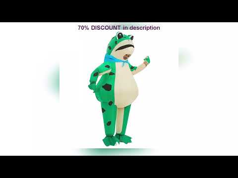 A must-have product! Inflatable Frog Costume Funny Full Body Blow Up Cosplay Costume Suit for Adul