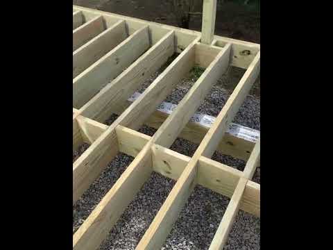 Example of a free standing deck - Project Construction 😎👍