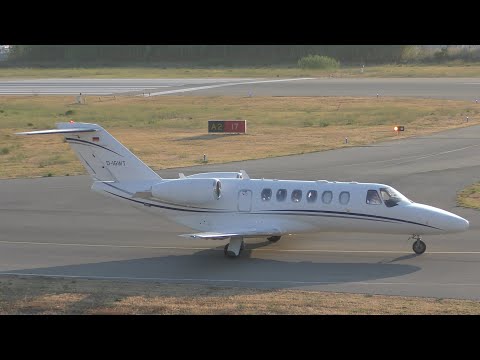 Cessna 525A CitationJet CJ2+ | Sylt Air | D-IGWT | Taking-off from Cannes [4K]