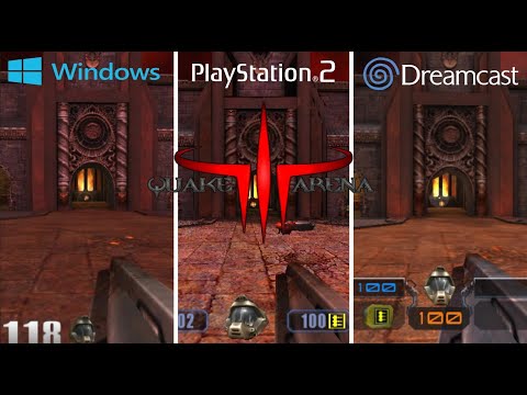 Quake III Arena [1999] PC vs PS2 vs Dreamcast (Graphics Comparison)