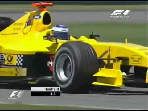 Glock e Heidfeld Jordan EJ14  Classificação Canada 2004